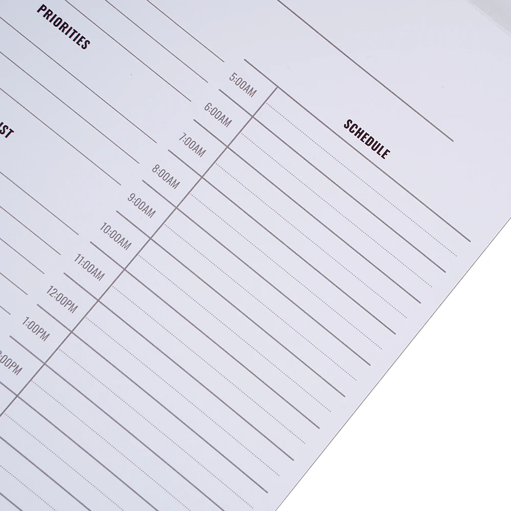 China Factory Custom Printing A5 Daily Planner Tear Off To Do List Notepad Memo Pad