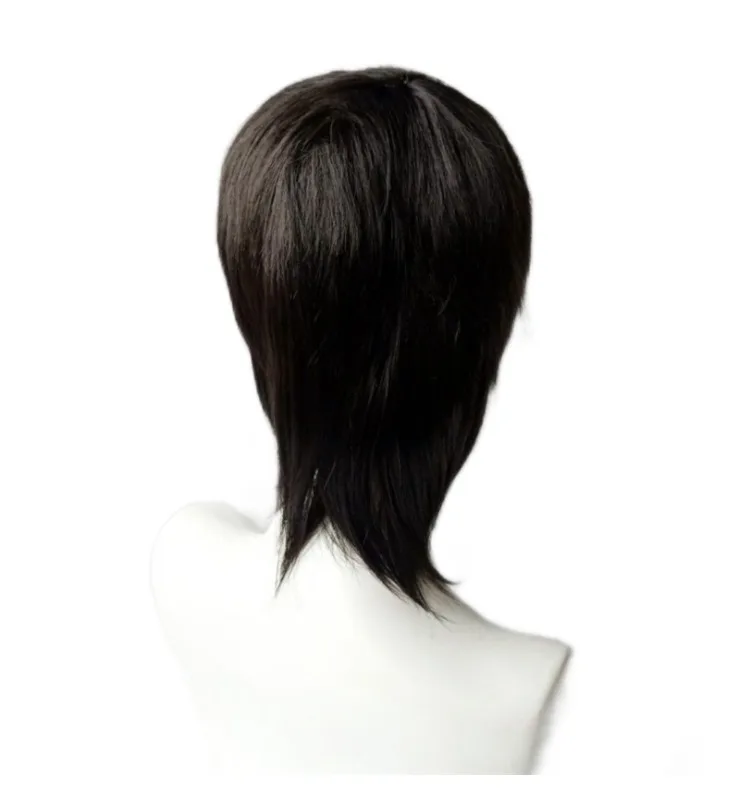 Wig Female Mullet Fish Head Warrior Head Wolf Tail Bangs Short Straight Anime COS Wig Full Hair
