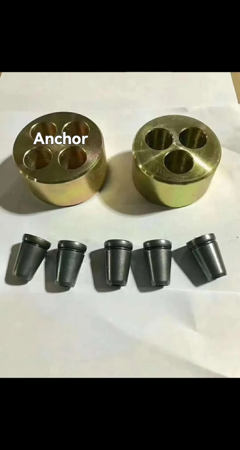 Prestressed Anchorage Anchor Gripper Wedge 3pcs for 12.7mm Post-tensioned Cable