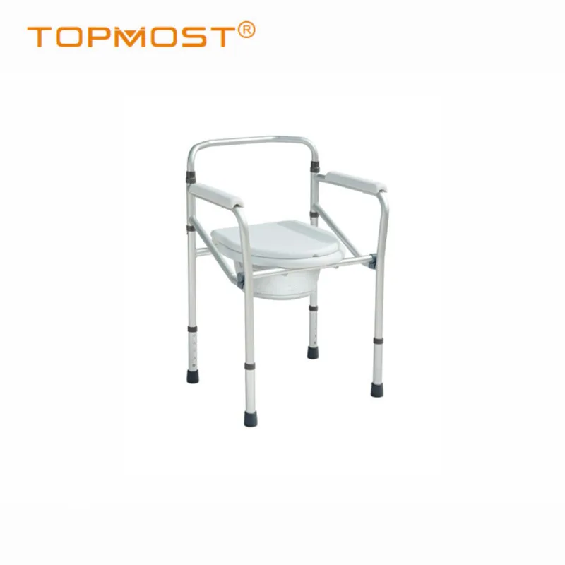Plastic Toilet Commode Chair Toilet Chair Mobility Aids Steel Commode Chair