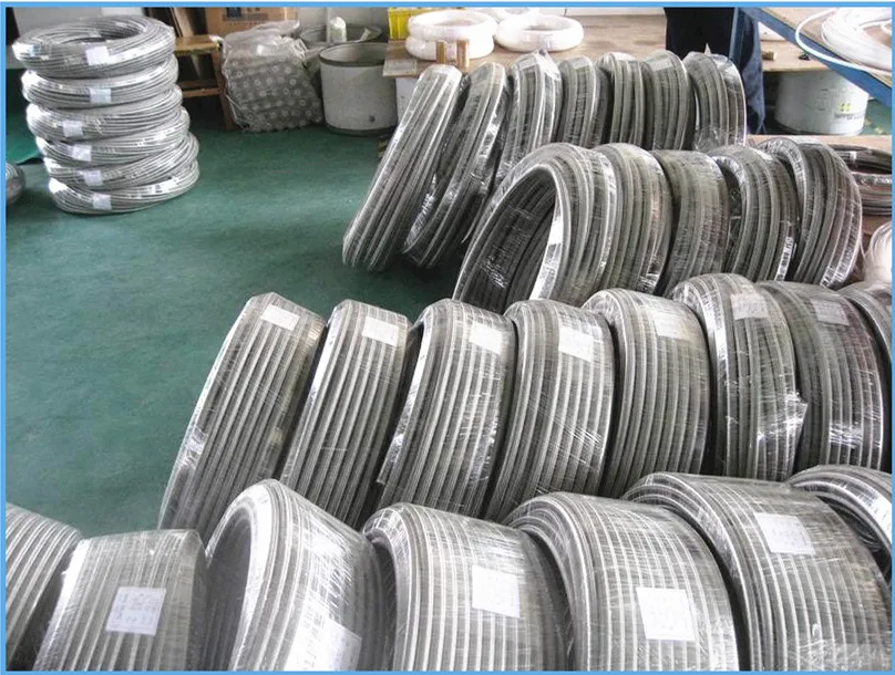 
ss 316 braid steam iron plastic corrugated ptfe convoluted hose 