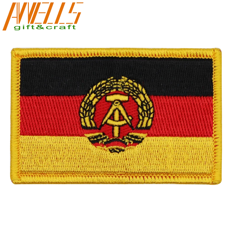 Embroidered Flag Patches Country And Regional National Sew-On Embroidered Badges Patches US UK European State Province Iron on
