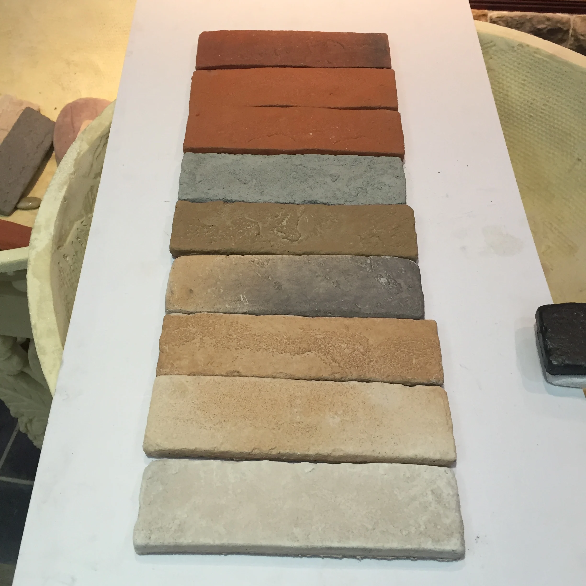 Decorative faux red brick wall panels stone cladding veneer facades slip artificial stone Exterior decorative garden wall stone