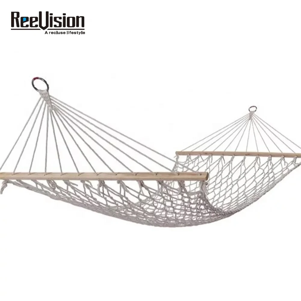 Competitive Price Swing Garden Camping Hammock with Wooden Bar