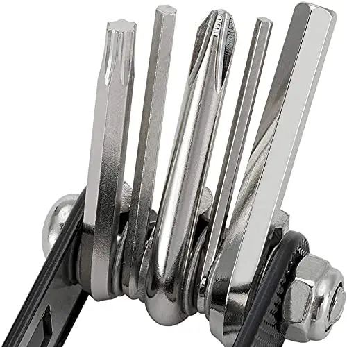 Bike Tire Tyre Repairing Kit Motor Bike Service Tools 11 In 1 Bike Repair Tool With Tire Pry Bars Rods