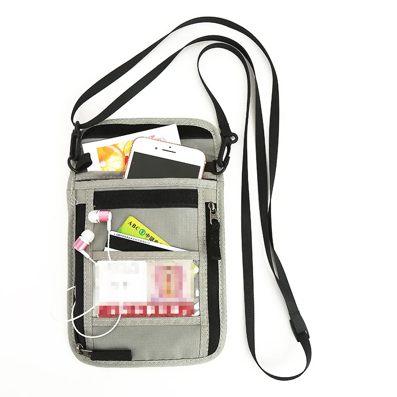 RFID anti-theft neck wallet bag Amazon travel storage passport bag