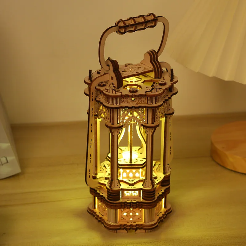 2025 Assemble Toys Victorian Lantern Jigsaw 3D Diy Wooden Puzzle