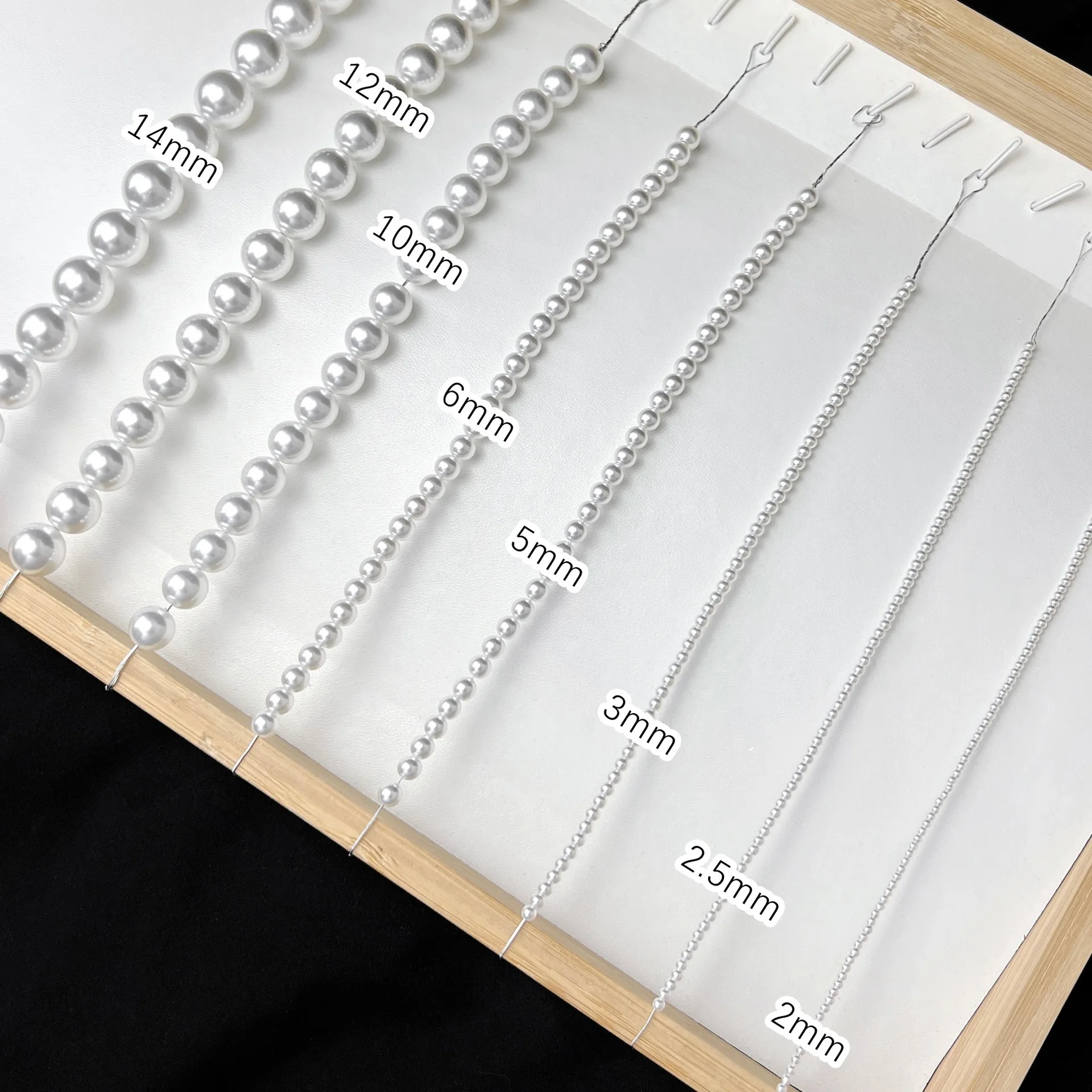 High Quality 3-10mm Crystal Pearls Hot Sale Wholesale Bulk Round Glass Pearls for Jewelry Making