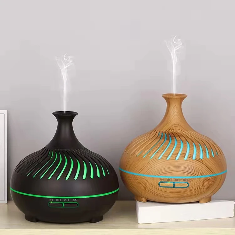 Электрический аромадиффузор новой формы ультразвуковой увлажнитель воздуха под дерево эфирного масла