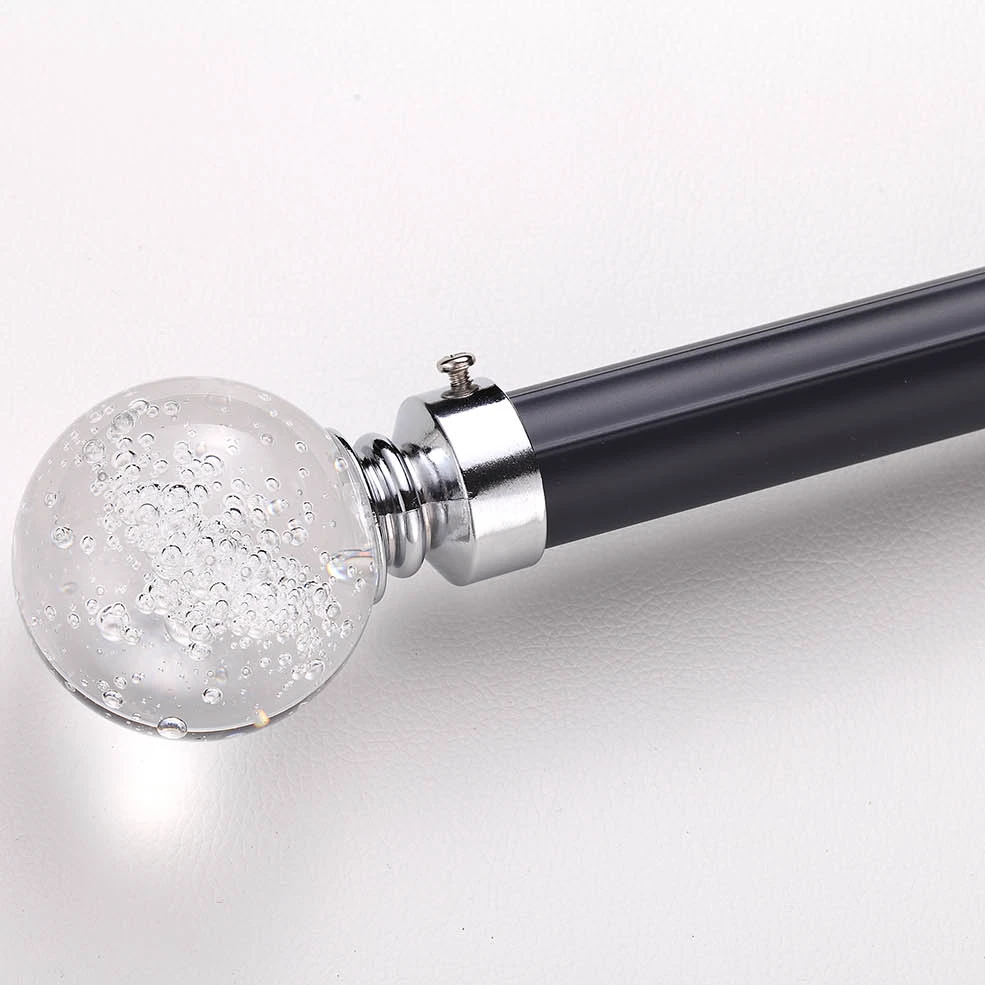 factory price curtain durable crystal curtain rod with all accessories