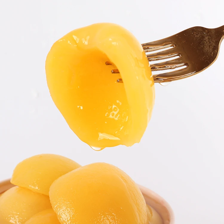 Caned Fruits Canned Peach Ready-to-eat canned yellow peach  In Light Syrup
