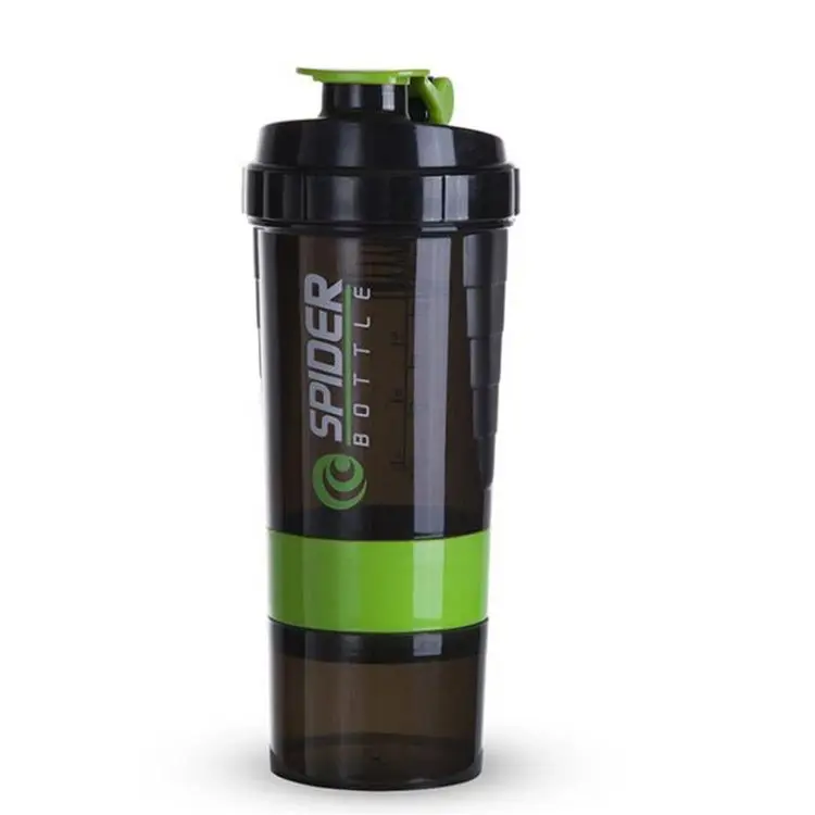 High Quality Custom Logo Protein Shaker Bottle Fitness Sports Plastic Shake Water Cup With Stainless Steel Ball