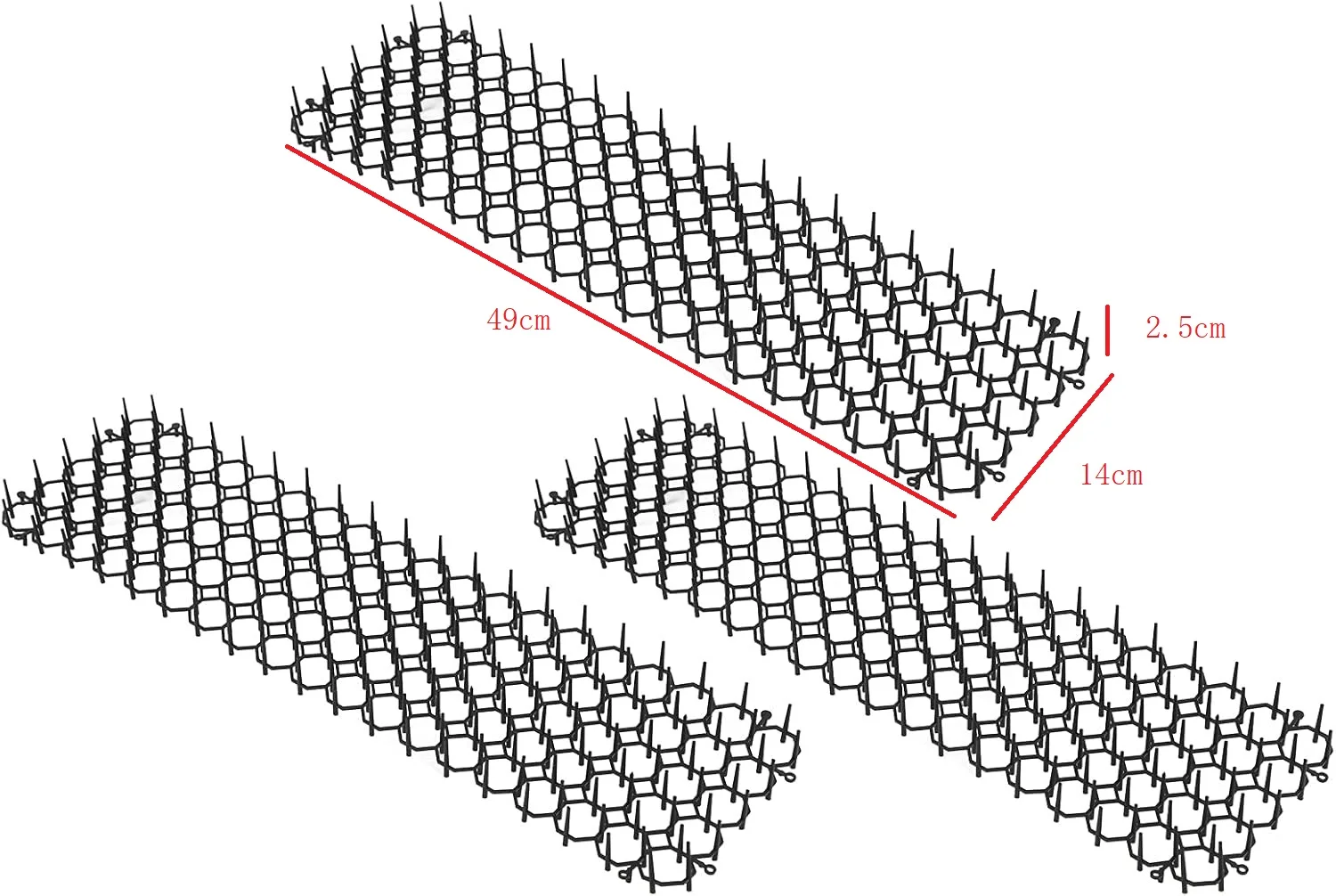 6pcs Indoor and Outdoor Anti-cat Network with Spikes Digging Stopper