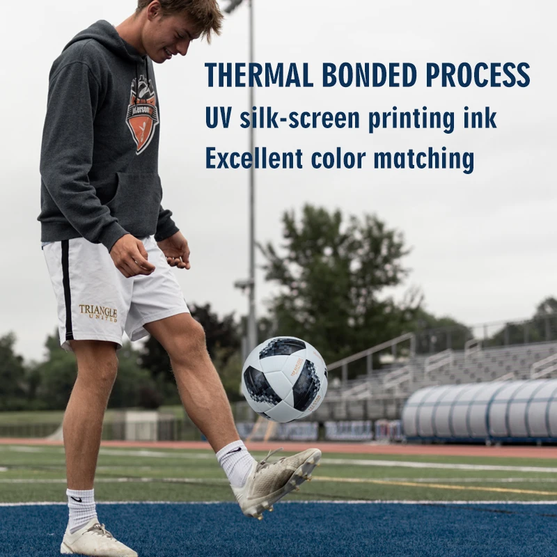 High Quality Explosive goods Size 5 PU Thermal bonding Football High elasticity Soccer Ball For Match /Training with Good price