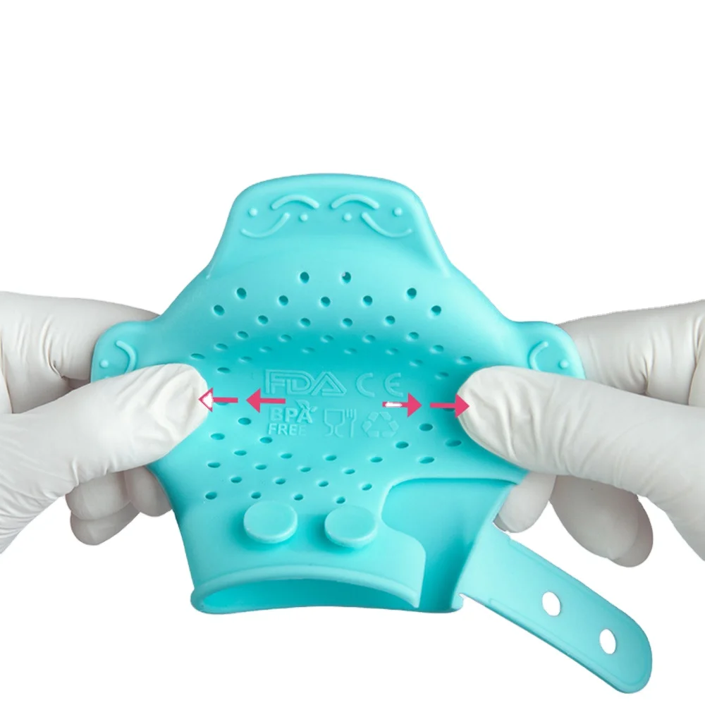 Teething mitten Baby Full Palm Silicone Teether Pacifier Mitten Infant Nursing Teeth Pacify Emotion Finger Toy