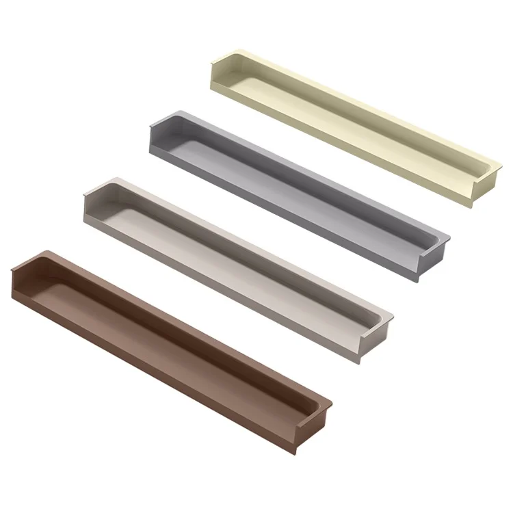 Feyas Morandi Same Color Button Handle Skin Sense Slotted Recessed Cabinet Door Handle for Drawer Chest Cupboard Door Handles