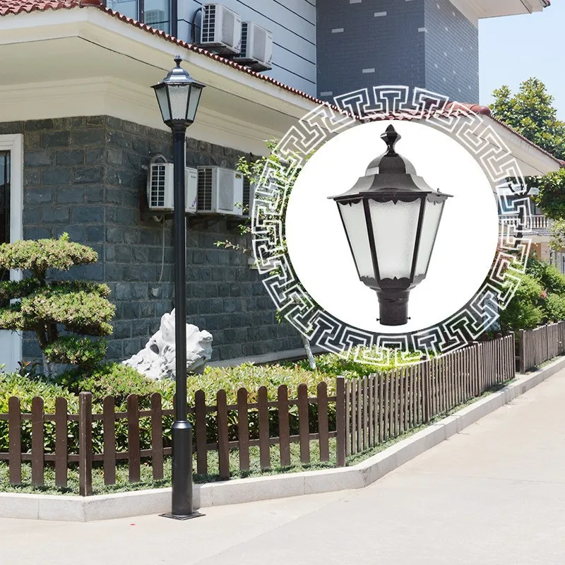 Modern Vintage Outdoor LED Pole Light 6M 5M 4M 3M Garden Top Post Street Lights 150W Waterproof Landscape Lighting