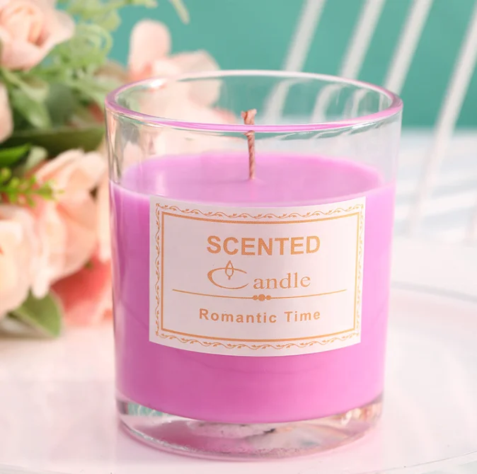 Ins Romantic Glass Scented Candle Soy Wax Creative Design Luxury Wholesale Scented Candle