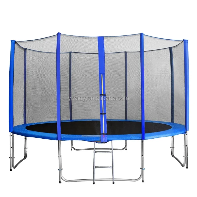 Hot Selling 12 ft Big Park Outdoor Trampoline Fitness Exercise Jumping Trampolines With Safety Net for Kids Adult