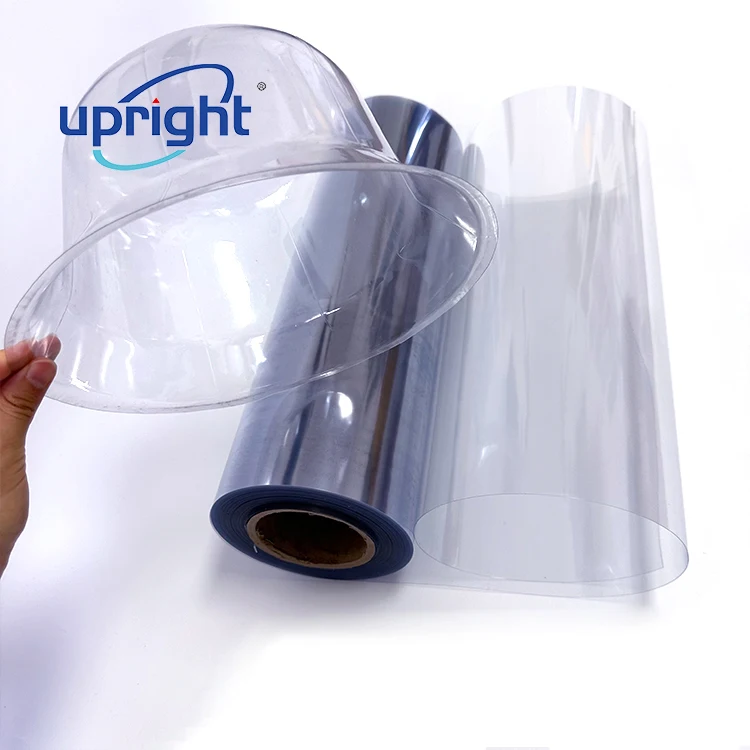 Upright Pvc Clear Plastic Rolls Transparent Super Clear Hard Pvc Sheet Film Food Grade Packaging Thermoforming