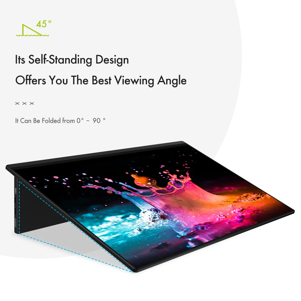 17 3 дюймовый портативный монитор 4k дисплей для ноутбука ПК тройной супер тонкий