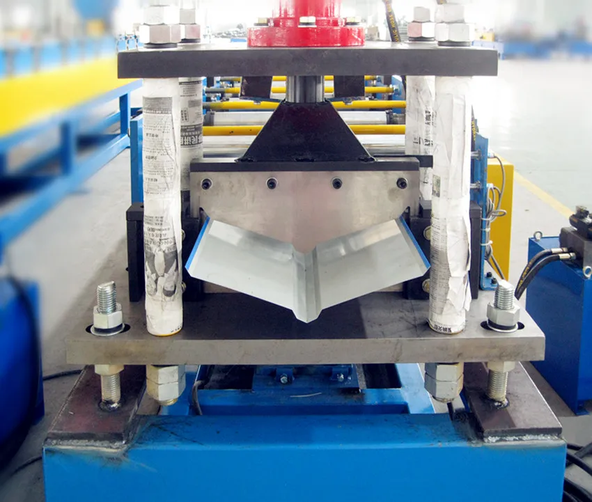 color coated corrugated metal roofing sheet ridge cap roll forming machine