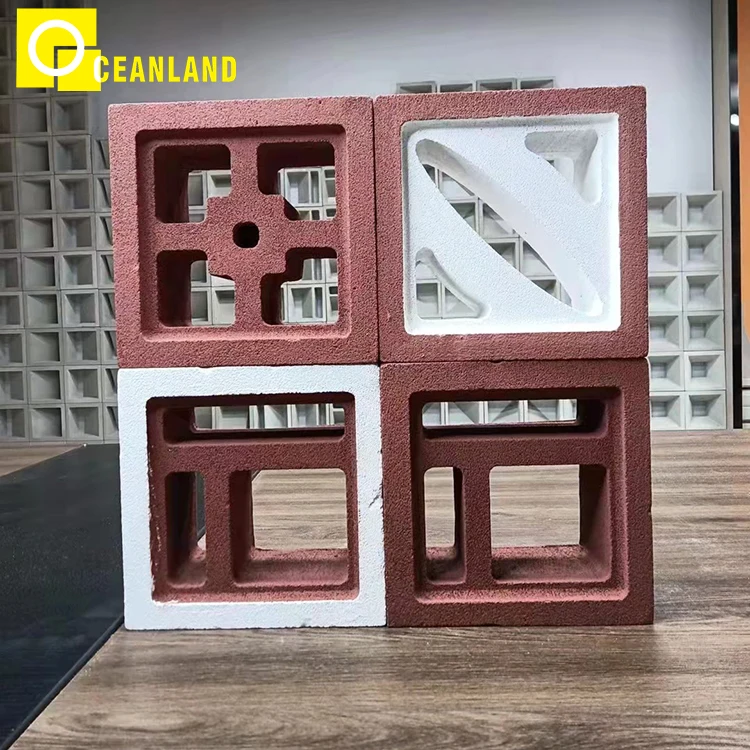 Foshan оптовая продажа яркий качественный дизайн уличный глиняный керамический полый кирпич