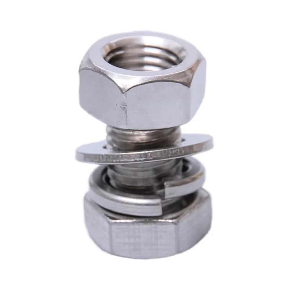 Factory Direct Zinc Plated Self Finish Hex Lock Nut Bolt and Nut Head High Quality Hex Bolts and Nuts