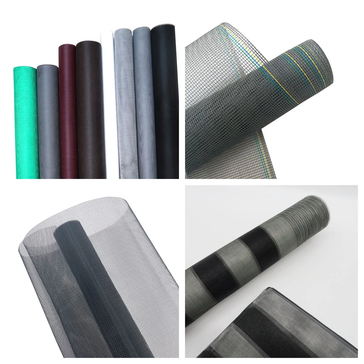 Factory manufacture fiberglass window screen mesh anti-mosquito nets garage screen mesh nets for door and windows