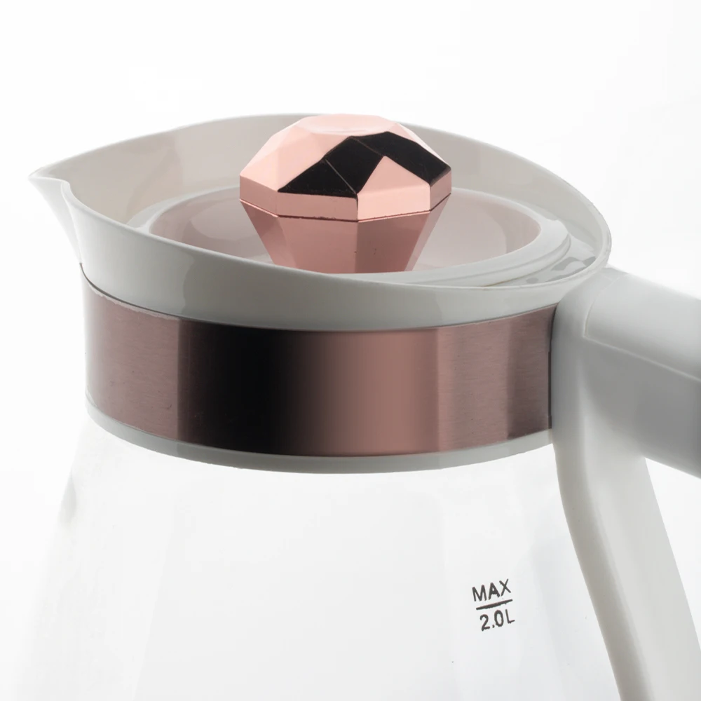 RAF Samovar Tea Pot Water Boiler Glass Hot Water Kettle Electric Kettle