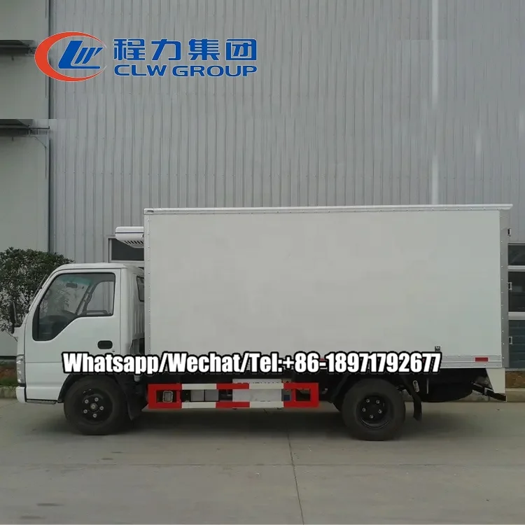 Factory price ISUZU Refrigerator Truck 4x2 Diesel Freezer Truck For Sale