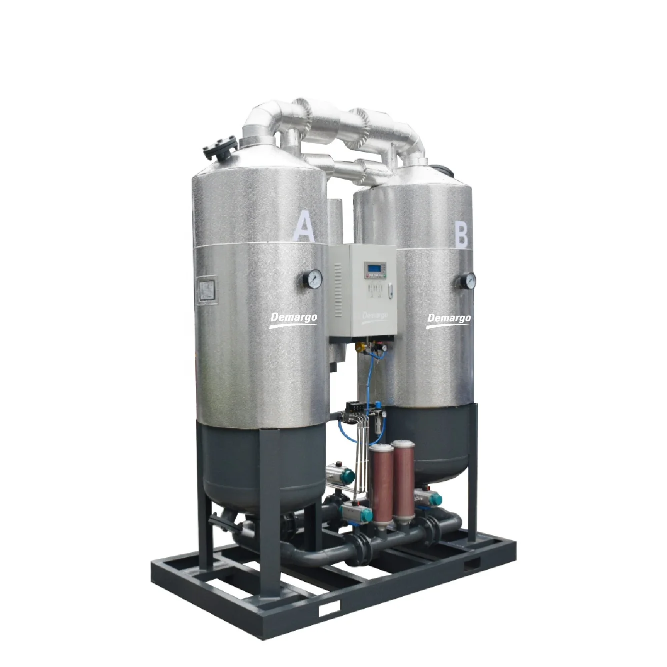 CN Reliable quality desecante desiccant filter heatless regenerative air dryer