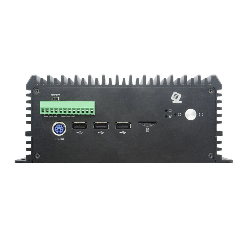 Fanless Mini Embedded Box PC powered by 4th/5th/6th/7th/8th Gen Intel Core i3/i5/i7, Celeron 3865U with 7 x USB, 6 x COM(RS485/