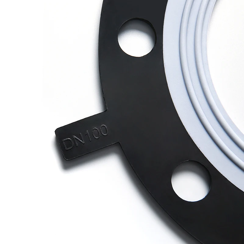 DN32 teflon ptfe coating full face flange gasket DIN standard PN10/ PN16 CLEAN PVC/HP-PVC flange gasket