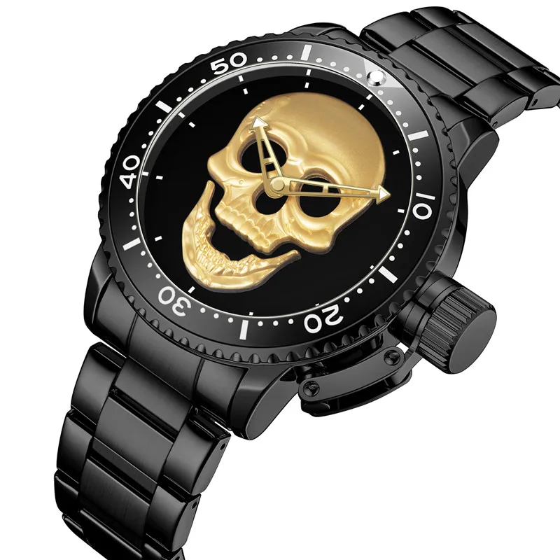 High Quality Fashion Men Wristwatch Luxury 30m Waterproof Stainless Steel Band Watch Custom Logo Watch OEM