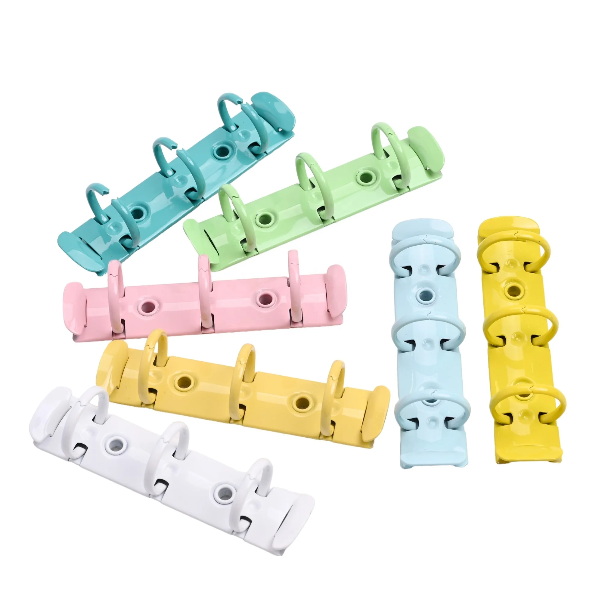 Офисные школьные канцелярские принадлежности цветные мини-3 металлические кольца зажим для переплета аксессуары колец механизм