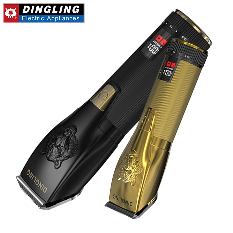 Dingling LCD Display 5 Different Cutting Length daling kemei hair clipper man