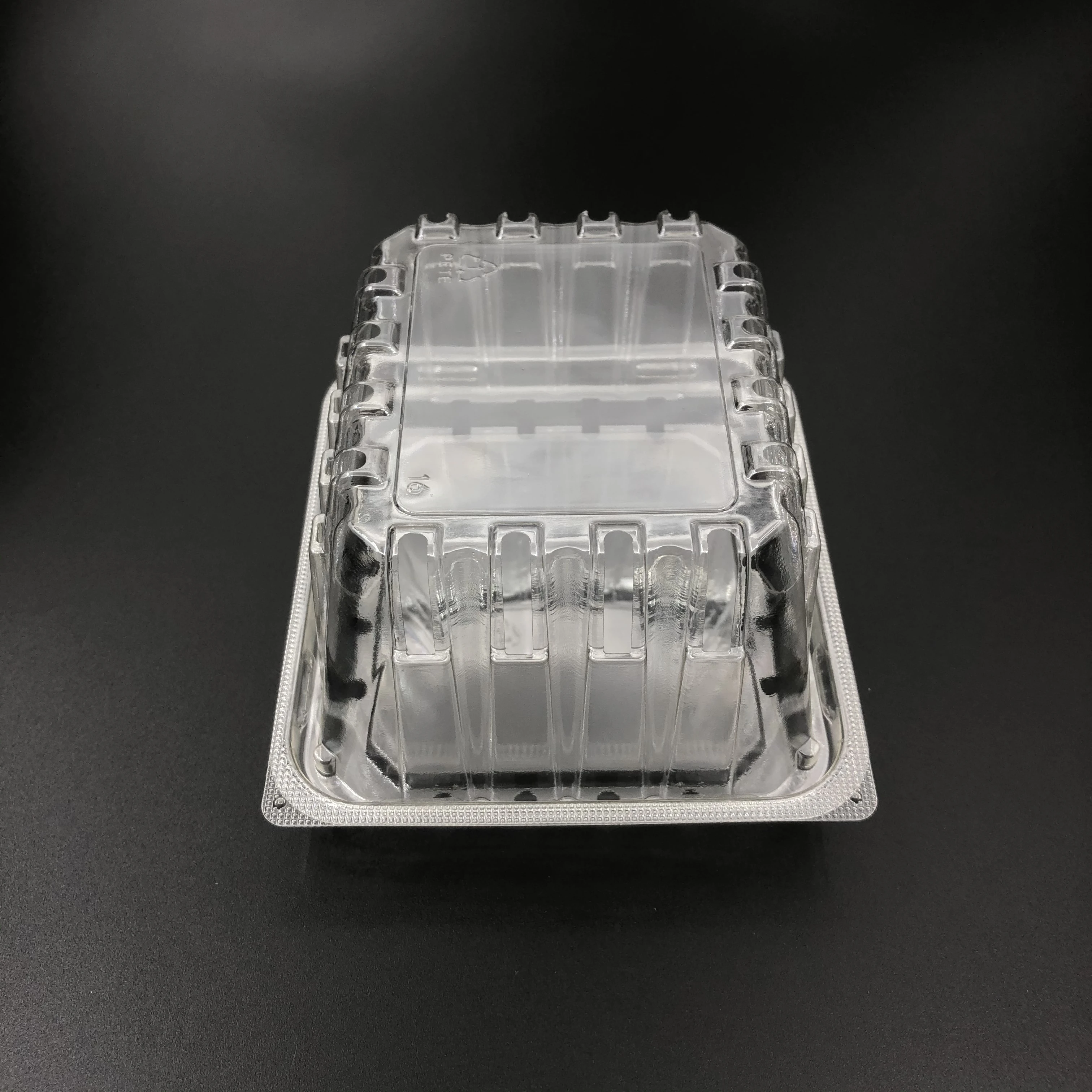 1 PINT cherry tomato packaging tray plastic recyclable Hot Sale Container 1 Pint clamshell clamshell container