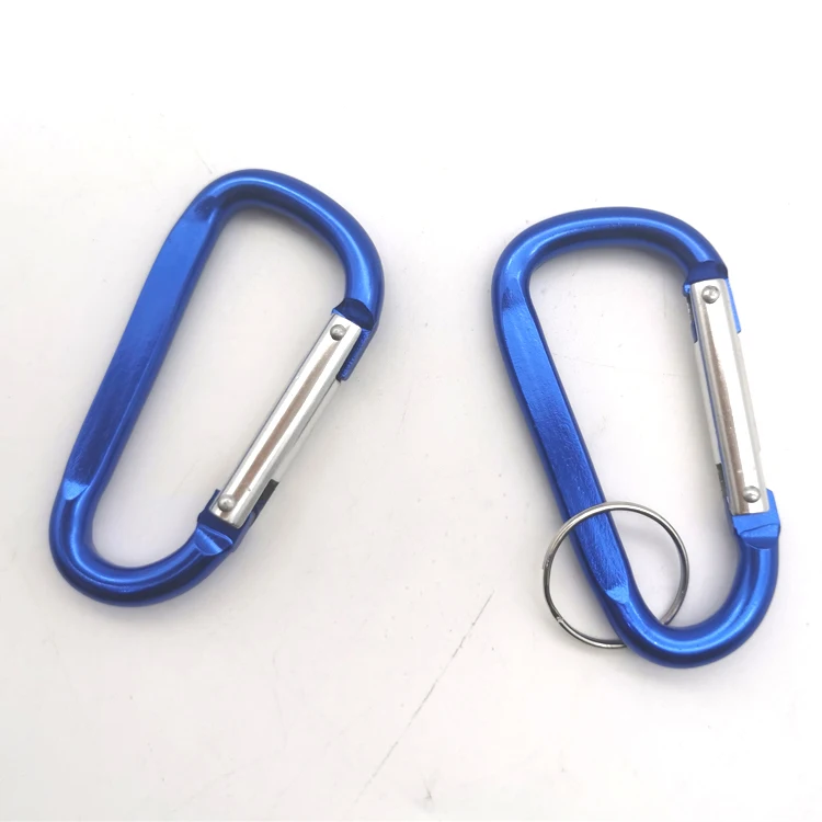 Best Price custom logo small aluminum carabiner lock climbing keychain snap hook
