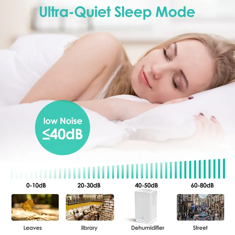 Professional Manufacturer Dehumidifier for Home Bedroom Basement Air Dehumidifier Mildew Proof Control Dehumidifier 3L