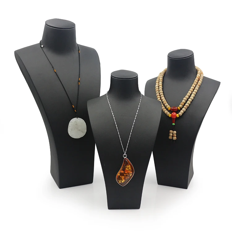 TA мингрен кожа портрет стенд держатель ювелирные изделия мужской манекен ожерелье с подвеской для витрины