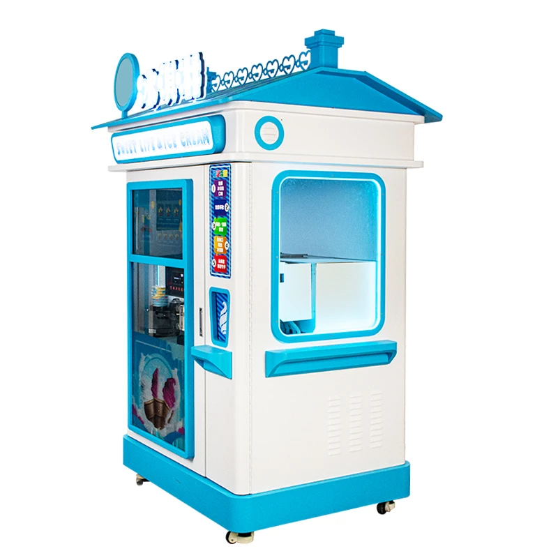 Fundord Fully automatic Unmanned 24 Hours Self Service Soft Ice Cream Vending Machine Business