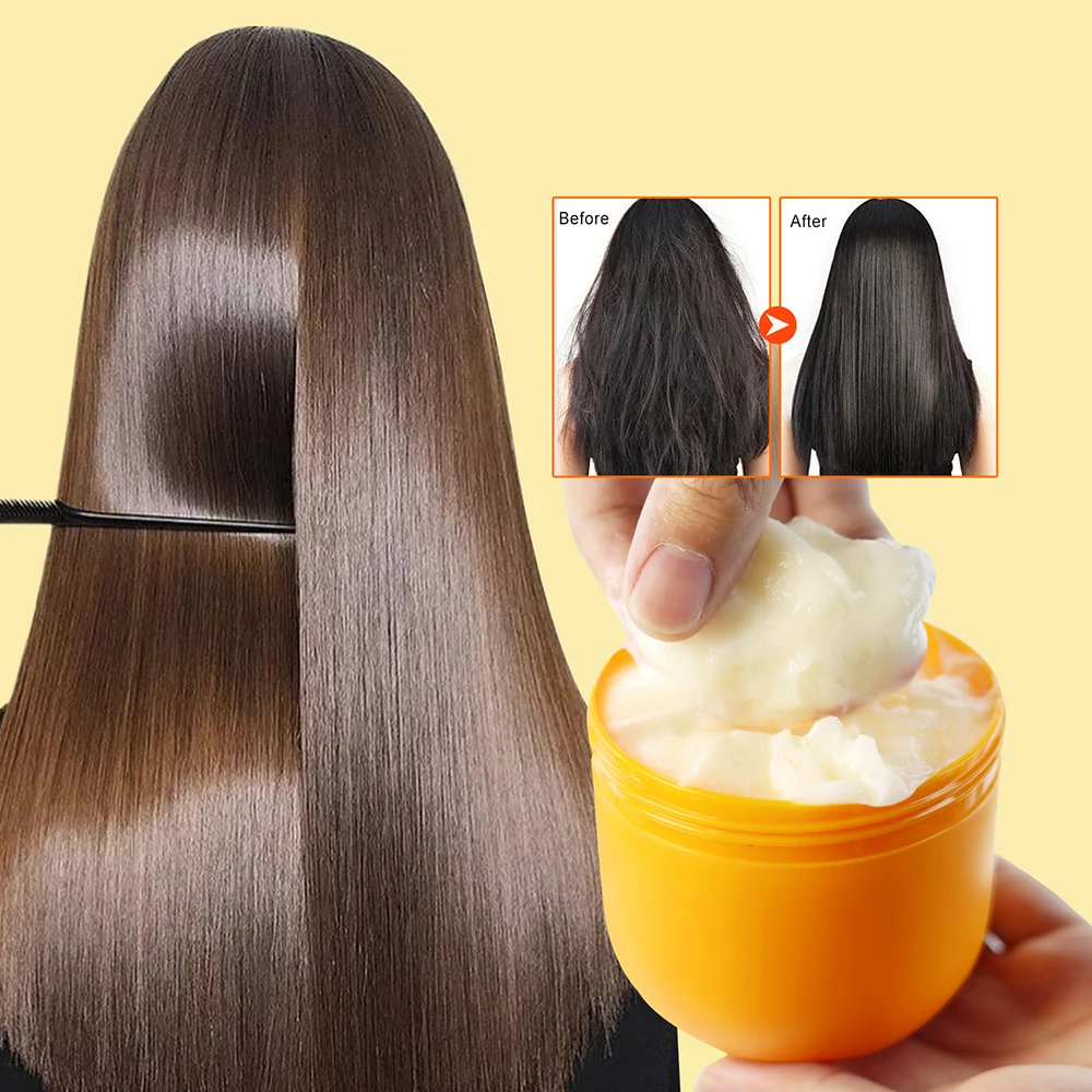 Private Label Professional Hair Treatment Mask Keratin Collagen Argan Oil Smooth Repair Hair Shine Moisturizing Hair Mask