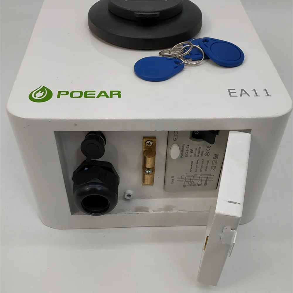 
11KW 400V 16A wall box ev charger with type 2 socket and type B RCD,ev charge manufacturers,ev ac charging station,OEM 