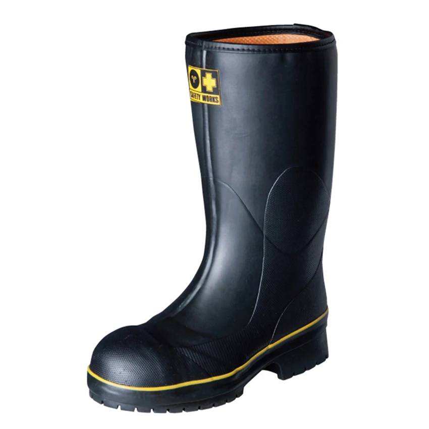 Light Weight Excellent Rubber Men Industrial Work Highcut Safety Shoes High Cut