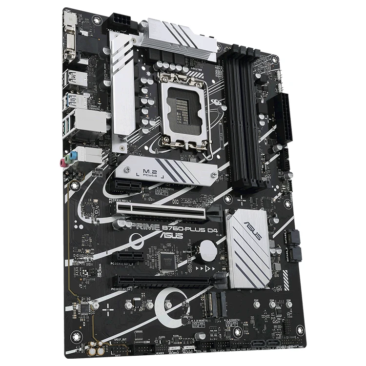 2023 ASUS PRIME B760-PLUS D4 Motherboard support Intel 13th and 12th Gen Series Processors with 4 x SATA 6Gb/s ports