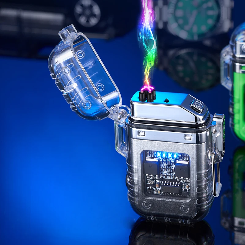 2024 Electric Charged Usb Lighter Cigarette Suppliers Wholesale Rechargeable USB Lighter with Flashlight