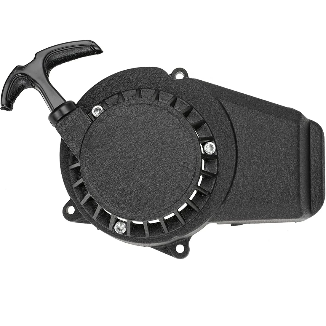 HIAORS Pull Recoil Start Starter for 2 Stroke Engine 47 49 50cc ATV Quad 4 Wheeler Go Kart Pit Dirt Mini Pocket Bike Motor Black