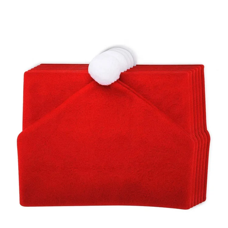 Идея для нового продукта 2019, чехол на стул для рождественского банкета в виде шапки Санты, украшение для кухни, обеденного стола, вечеринки