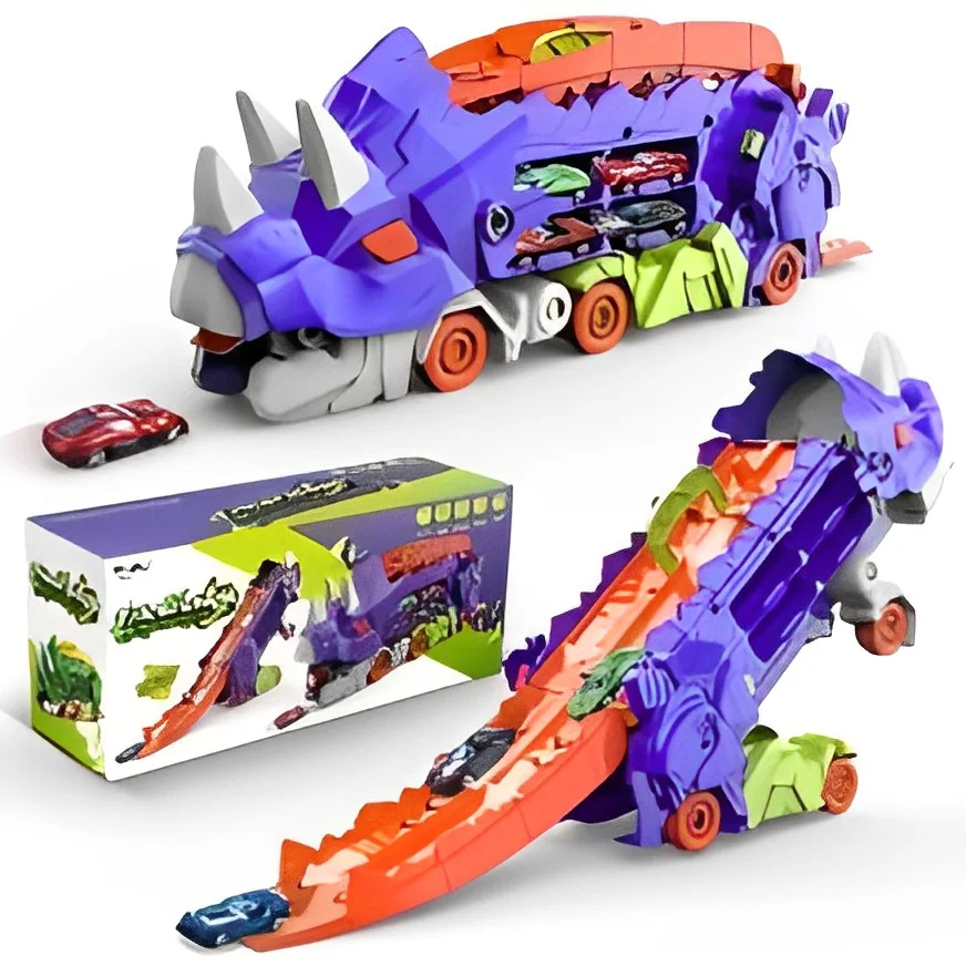 Slot Dinosaur Baby Toys Super Car Model Wholesale Manufacturer Custom Girl Pull Back Metal Small Toy Cars For Kids